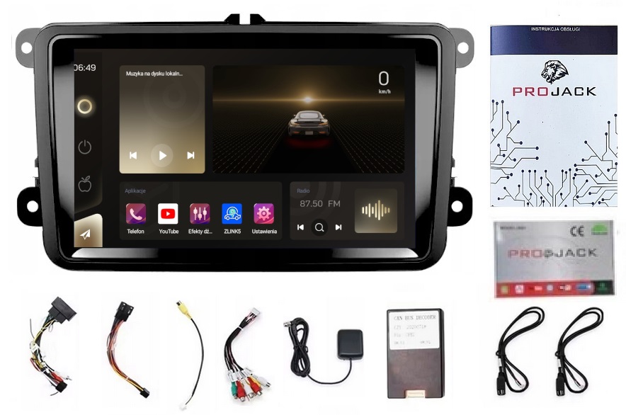 Rádio Gps Android Vw Golf 5 6 Touran 4GB 64GB Gps Bt Wifi Usb Modem Sim
