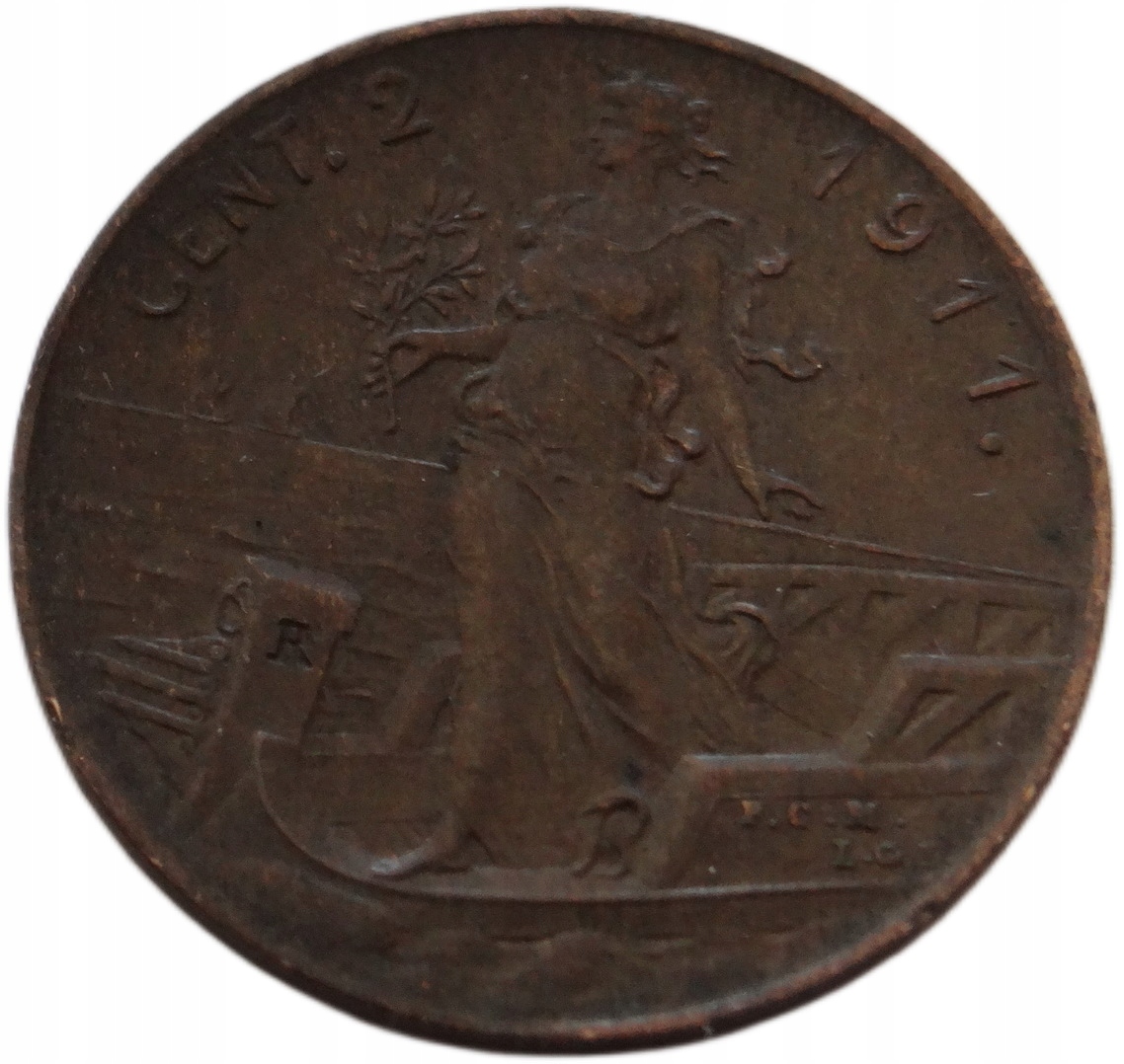 [D2199] Włochy 2 centesimi 1911