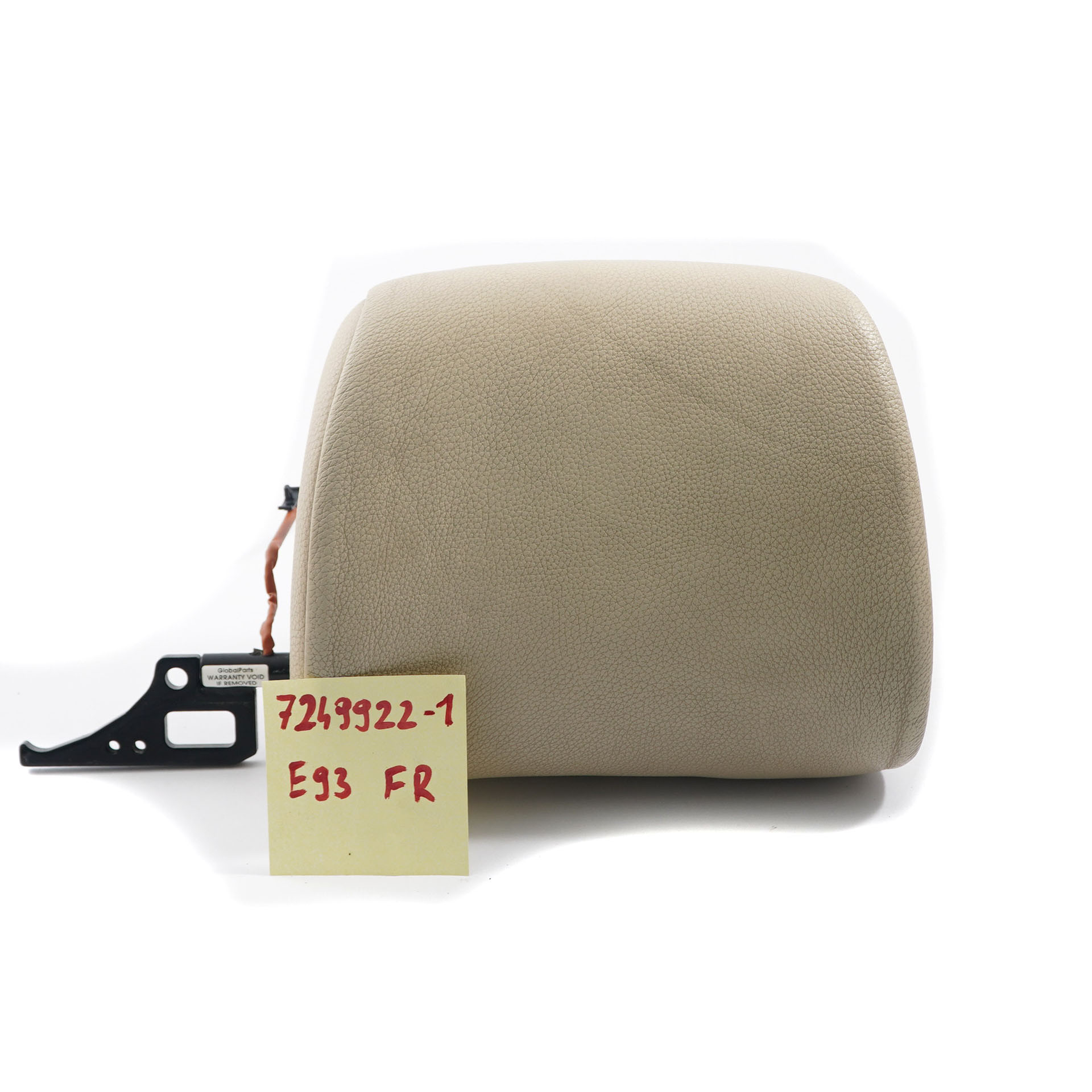 52107249922 - BMW E93 подголовник переднего правого сиденья бежевая кожа