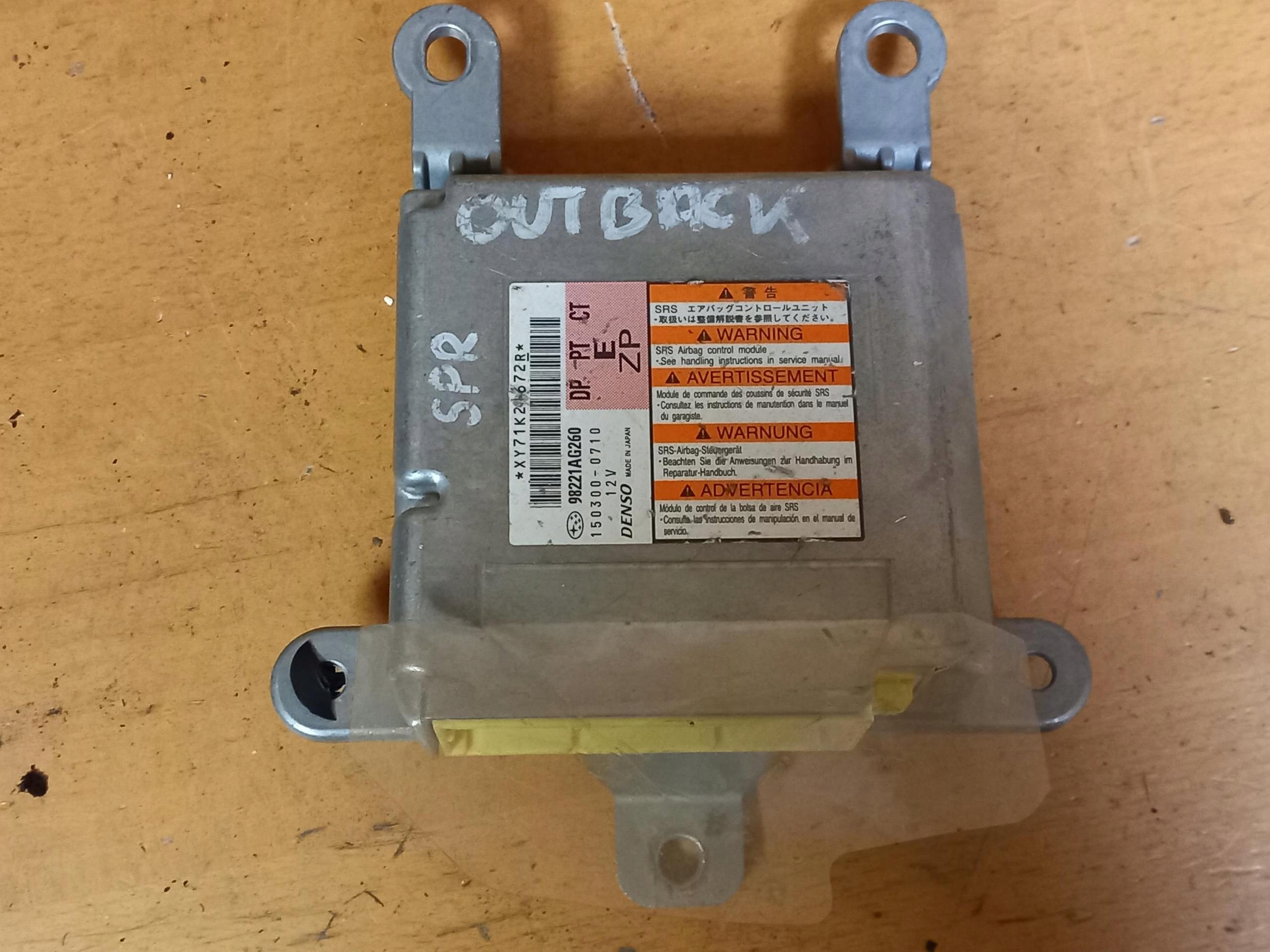module control unit airbag SUBARU OUTBACK III 98221AG260 03-09