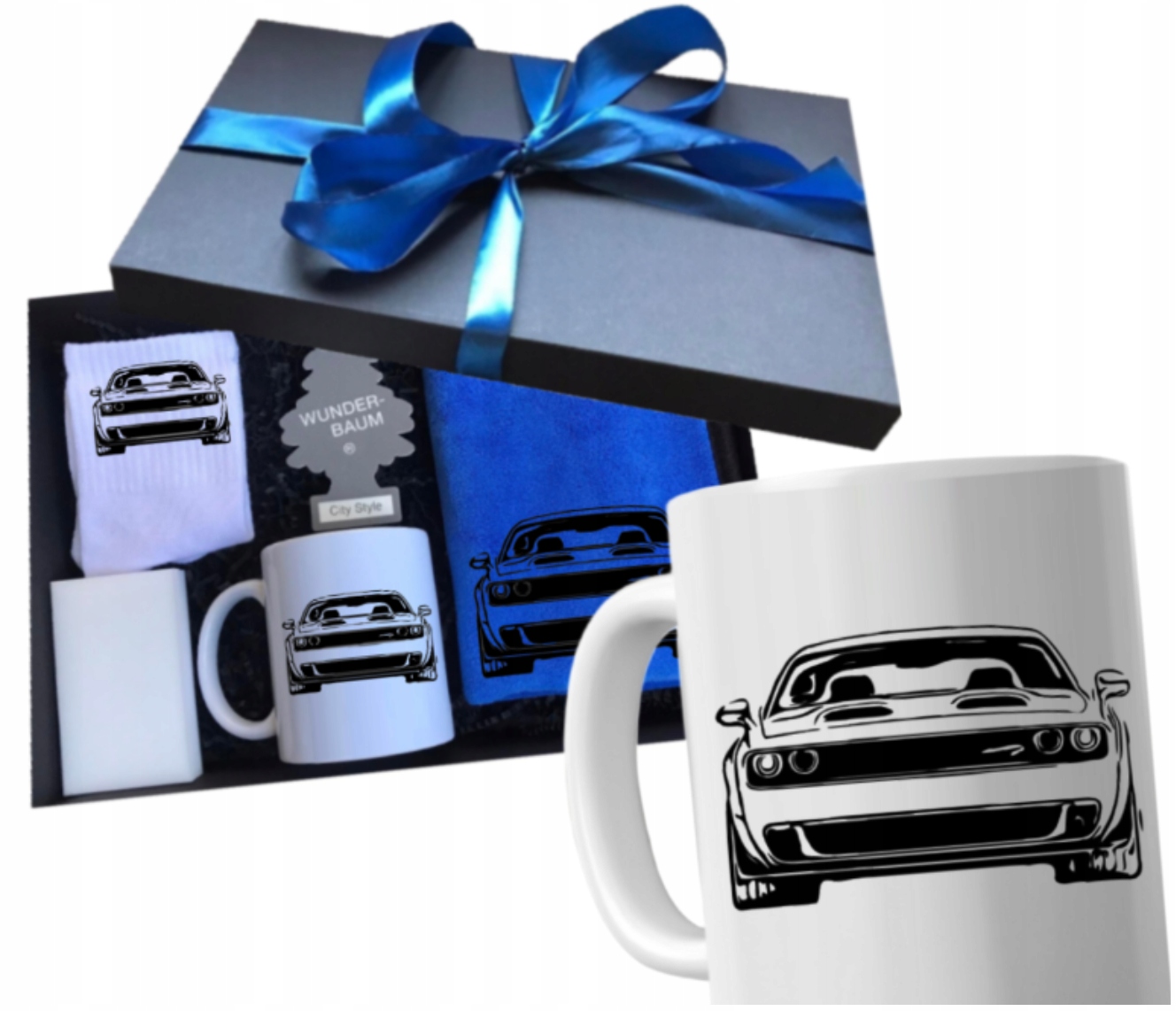 Sada pro řidiče auta Dodge Challenger hrnek na narozeniny dárek pro něj