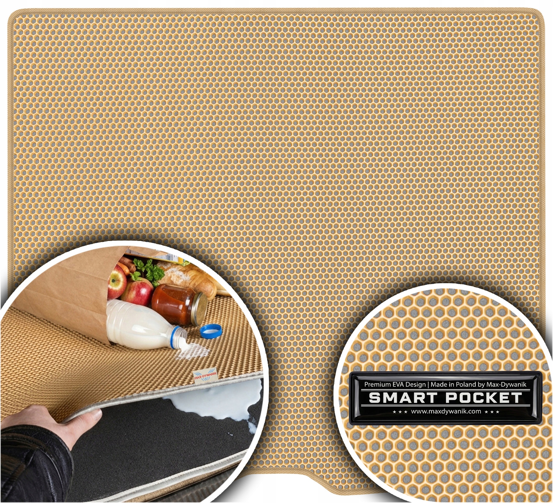 Mercedes Glc II 300de Suv od roku 2024. Vložka batožinového priestoru Eva Smart Pocket Béžová
