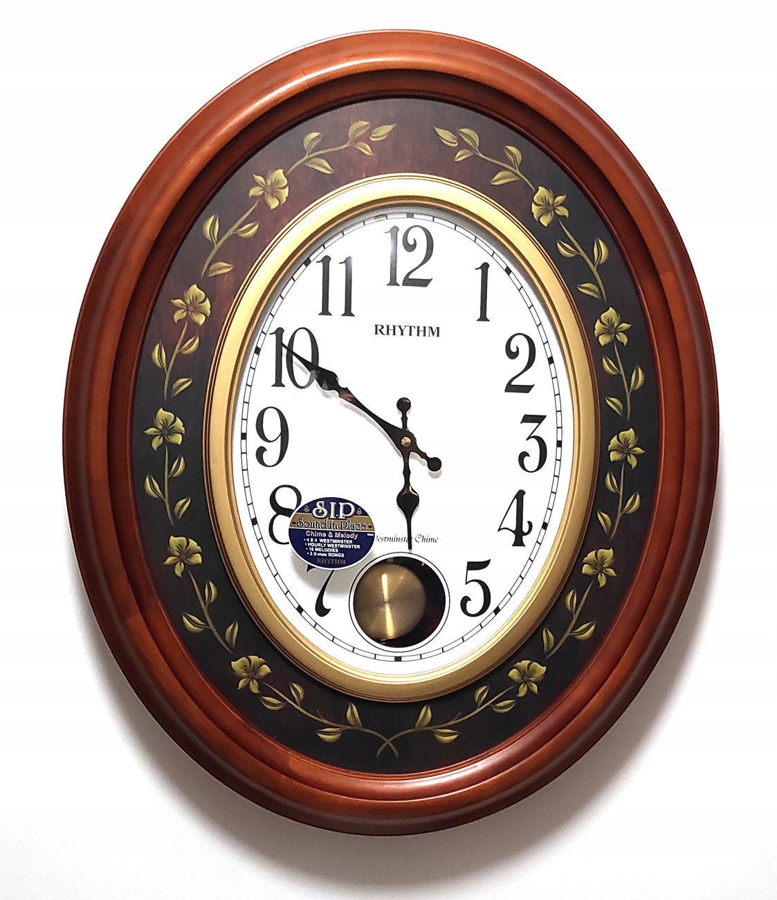 Nástenné Hodiny Rhythm 60 cm Westminster Melodie 580