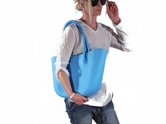 

O Torba Gumowa Hobo Torebka Jelly Shopper Bag Tgg
