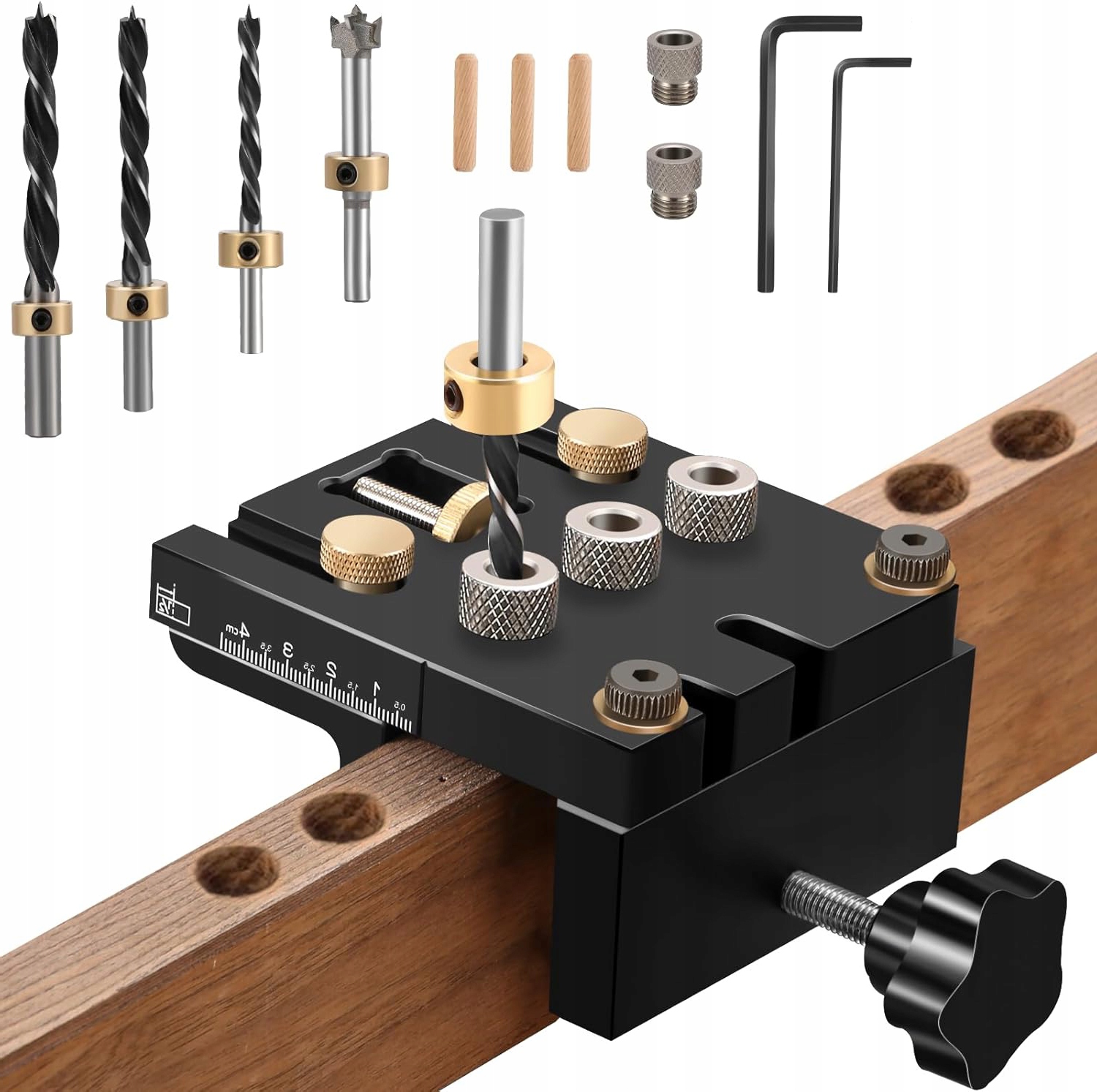 Vrtací Šablona 6/8/10/15 MM Pro Samocentrování Kolíků Dřevěného Nástroje