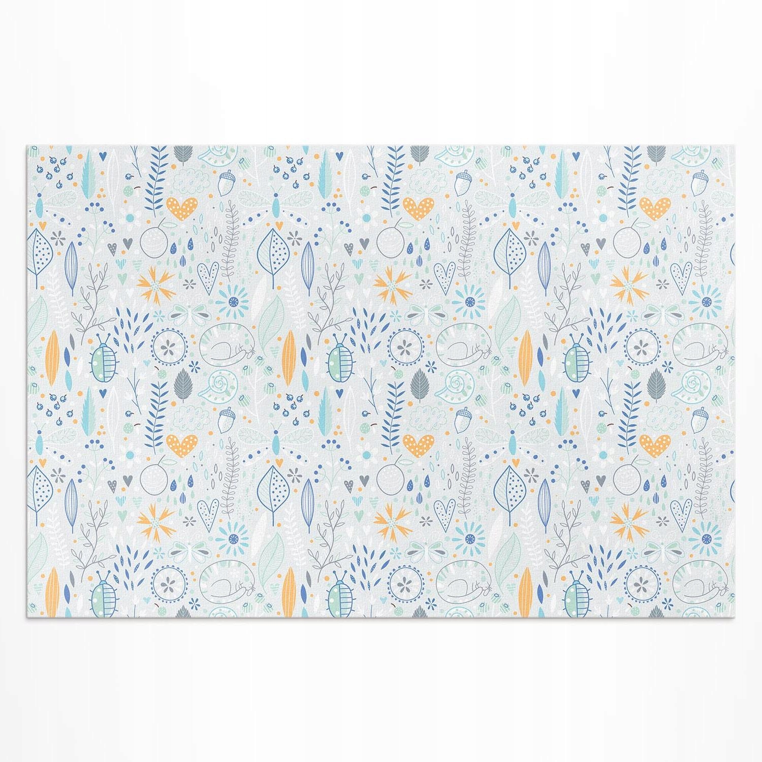Balkónový vinylový Uv koberec Divoké kvety v pastelových farbách 210 x 140 cm