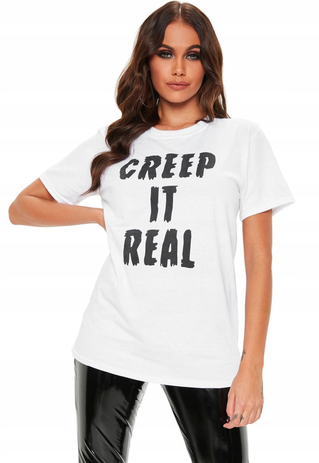 

C0173 MISSGUIDED__ME8 T-shirt Napisy__s