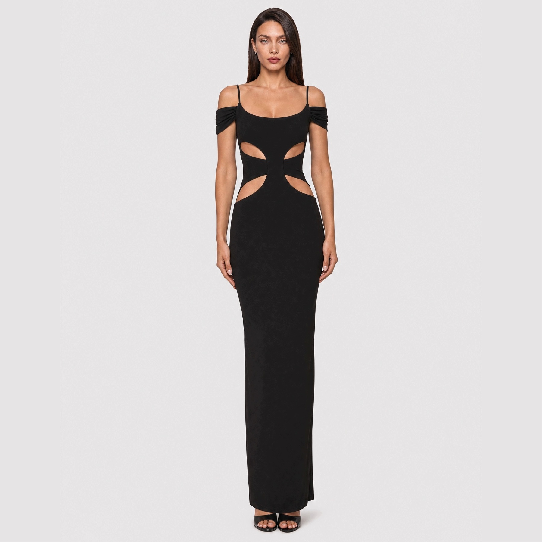 Dlouhá černá šaty maxi Love Saints Xs
