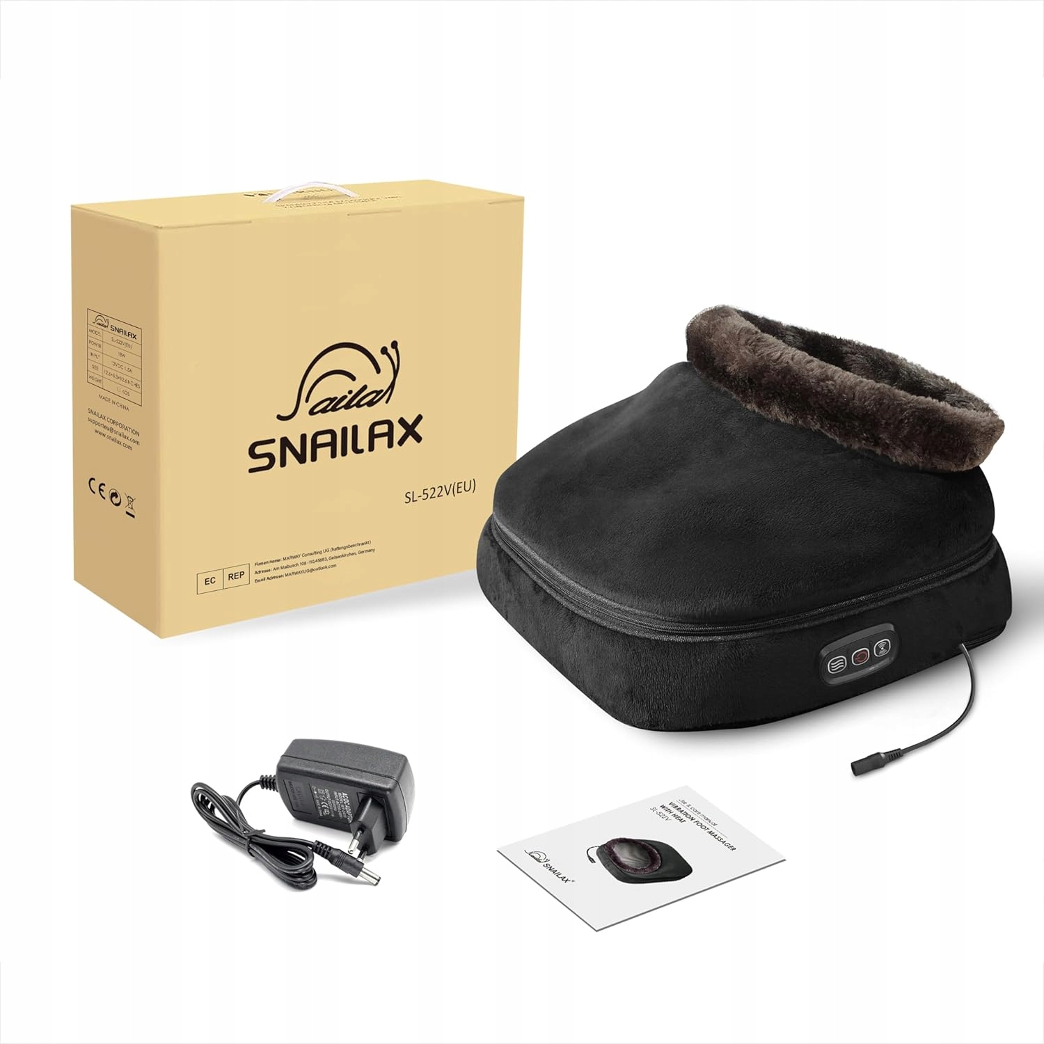 Poduszka Masażer Podgrzewacz Do Stóp i Pleców 5w1 Snailax 522V-DE