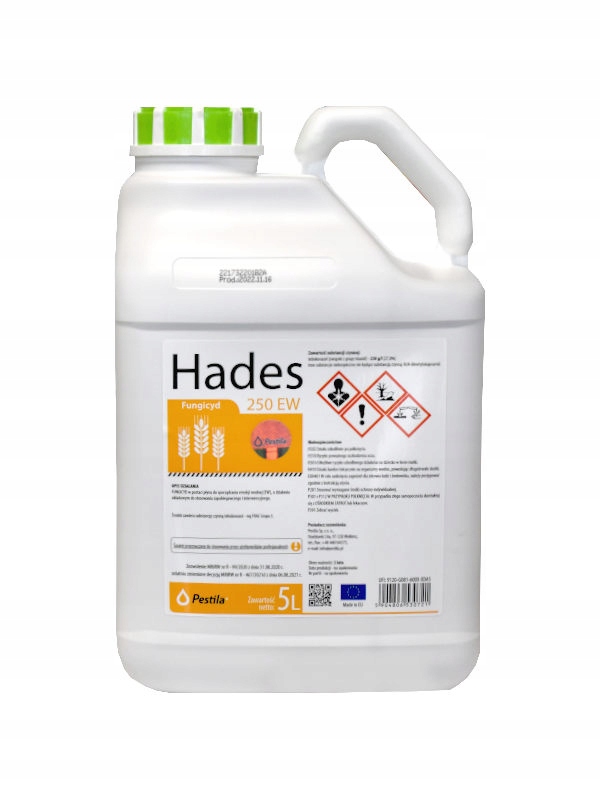 Hades 250EW 5L Tebukonazol 250g/l fungicyd w rzepaku zwalcza zgniliznę