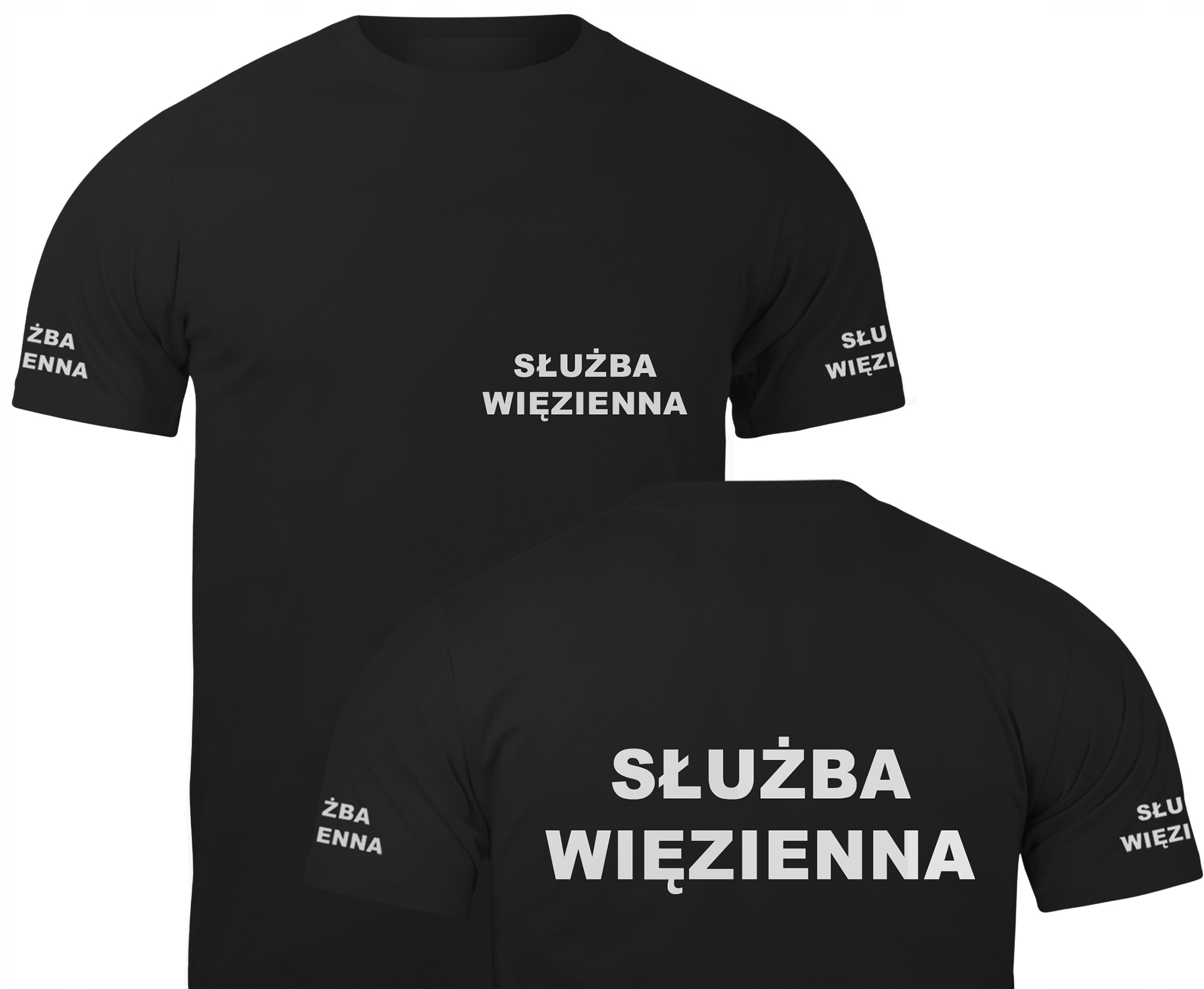 

Bawełniany T-shirt Odblaskowy Służba Więzienna