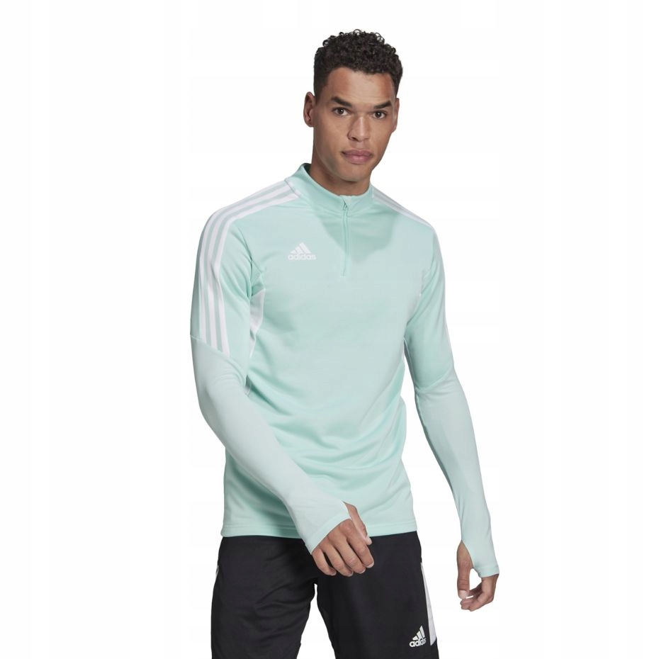 Pánská Mikina adidas Condivo 22 Zip 1/4 Training Fotbalová Mátová vel. 2XL