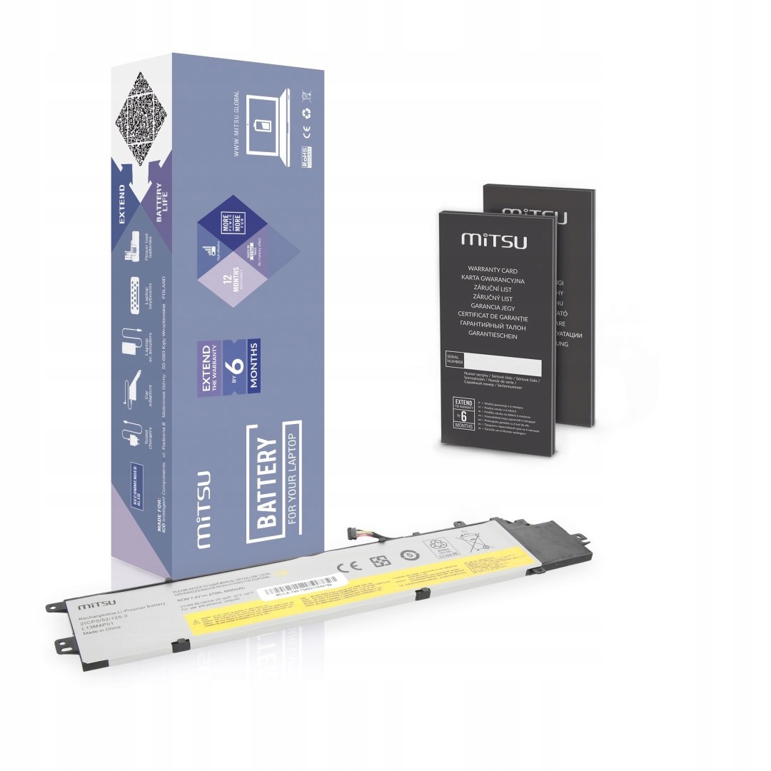 Baterie Mitsu pro Lenovo Y40-70, Y40-80