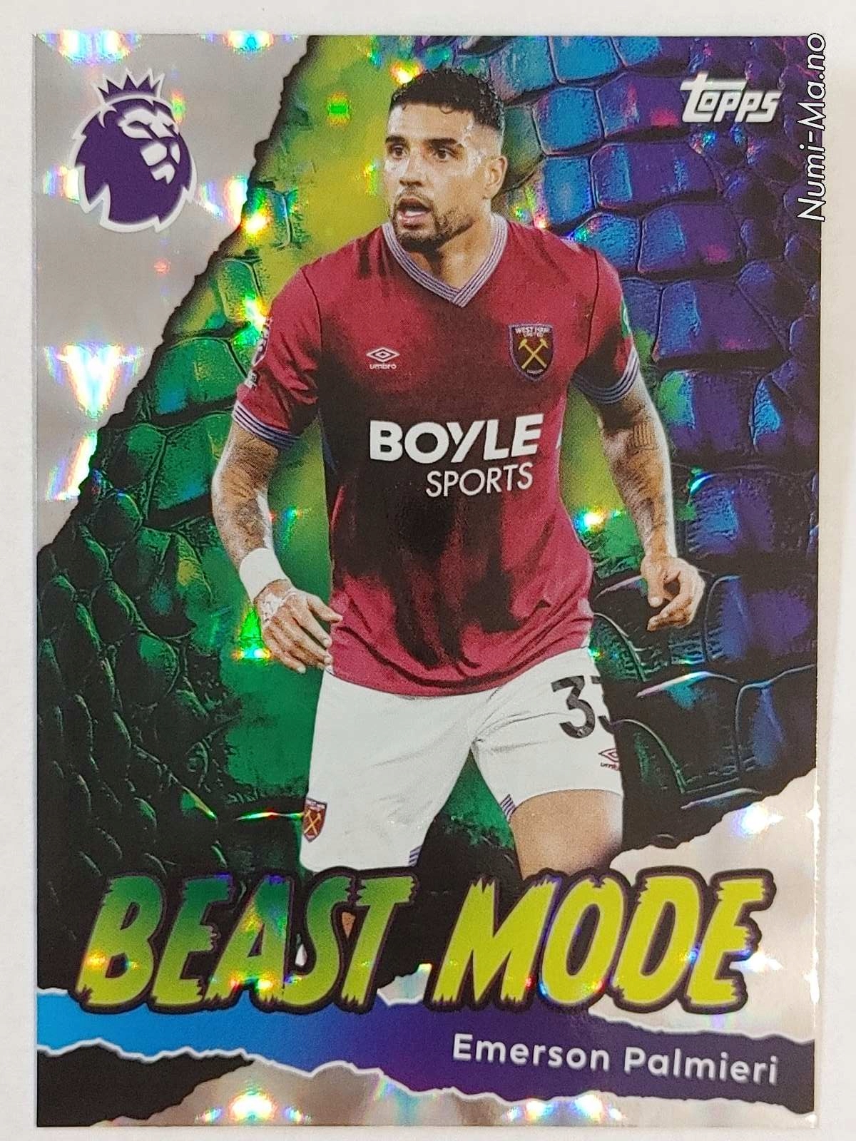 Topps Premier League 2025-2026 NR.437 Beast Mode Palmieri 2813