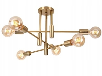 Lampa WiSZĄCA Sufitowa Dorado Plafon Żyrandol Kule Led Złota Gold 6PL