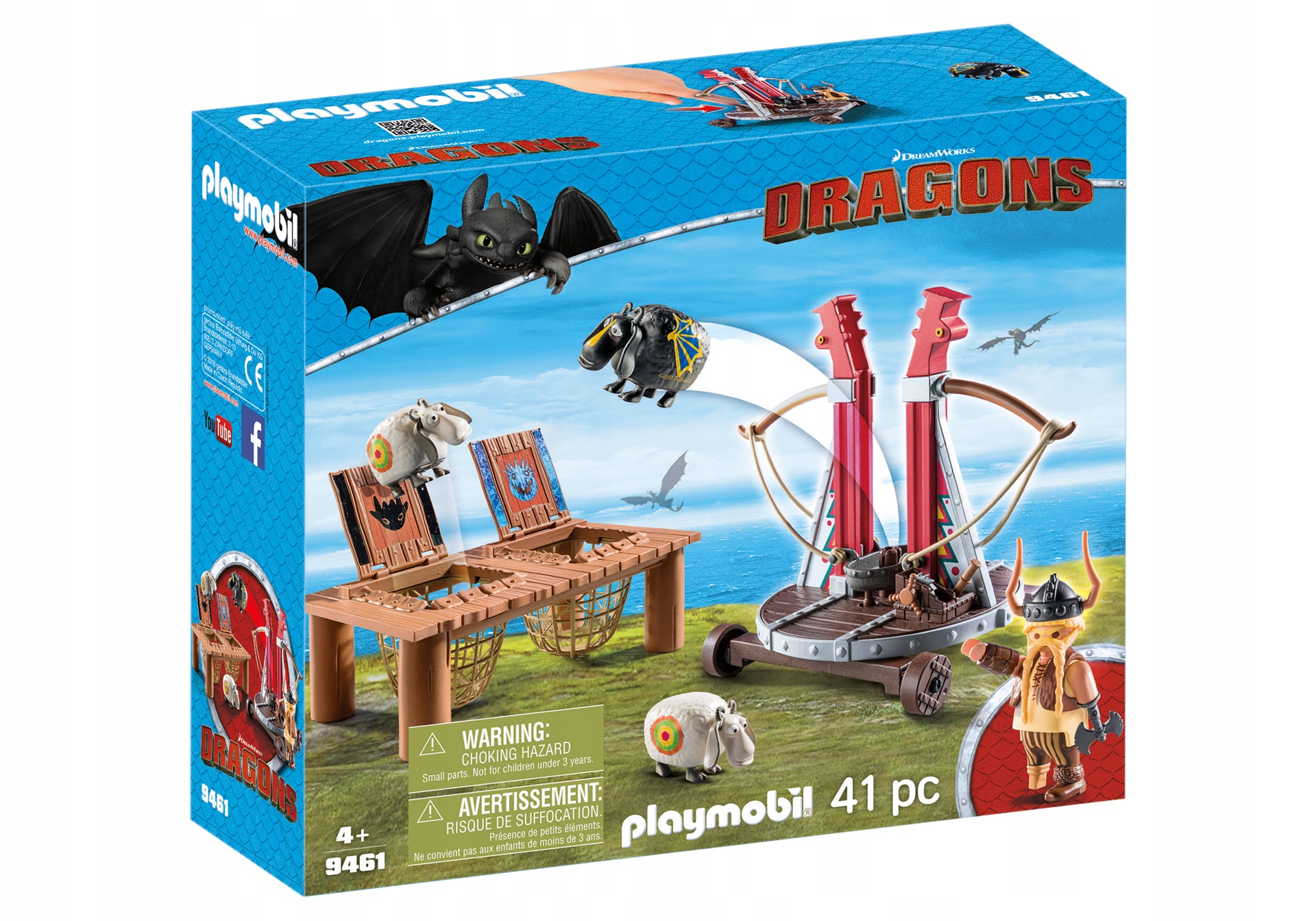 Playmobil Dragons 9461 Pyskacz Gbur z katapultą