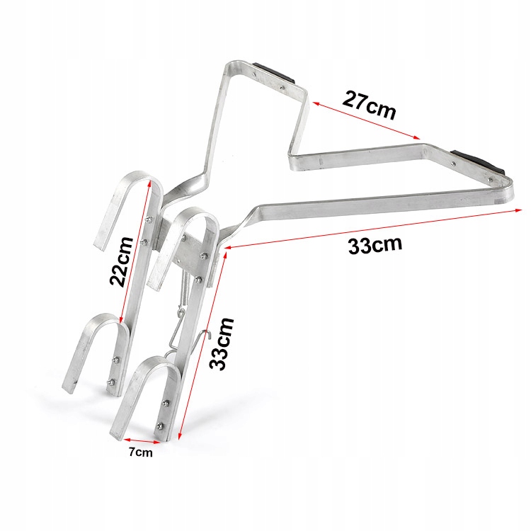 UCHWYT NA ŚCIANĘ OPARCIE DO MURU UCHWYT DYSTANSOWY ALUMINIOWY EAN (GTIN) 0088604856438