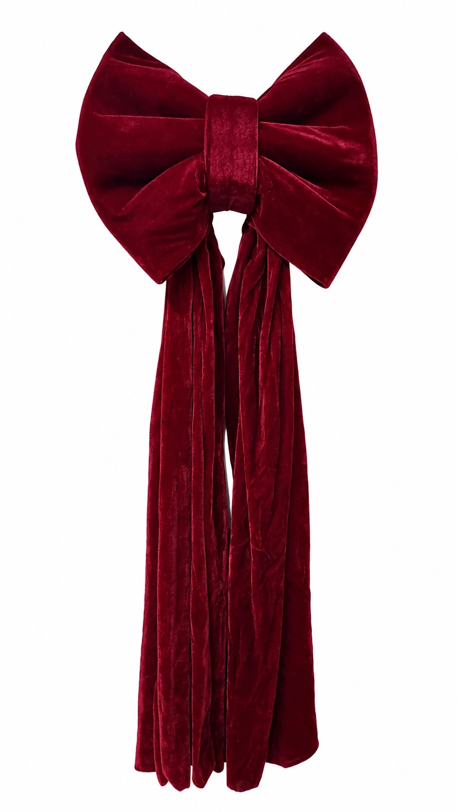 Mašle Gigant, 40 x 110 cm, tmavě červená, Vánoce