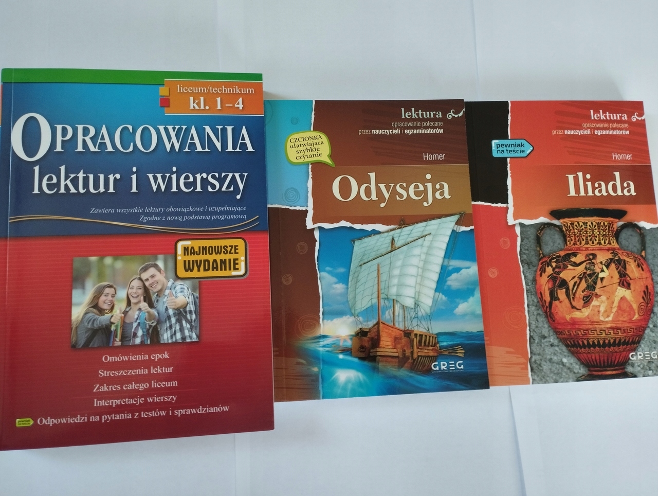 Opracowania Lektur i Wierszy 1-4 Iliada Odysej