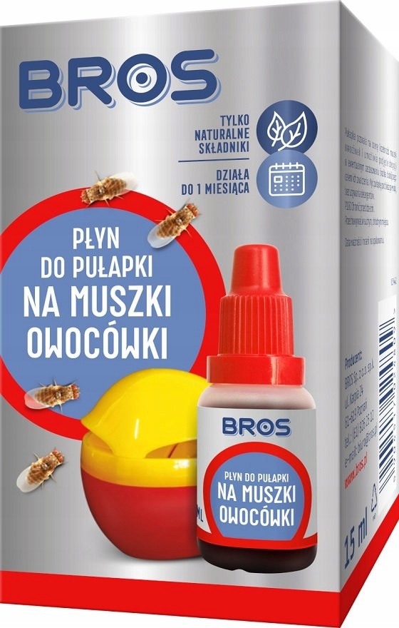 

Płyn do pułapki na muszki owocówki 15 ml Bros 4809