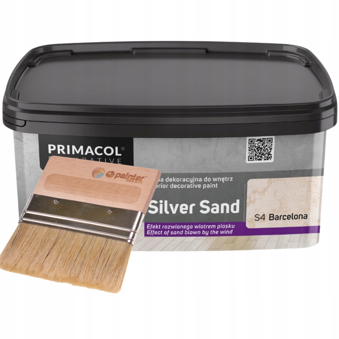 Primacol Barva Dekorativní Silver Sand 1L *barcelona* Štětec Spalter 120MM