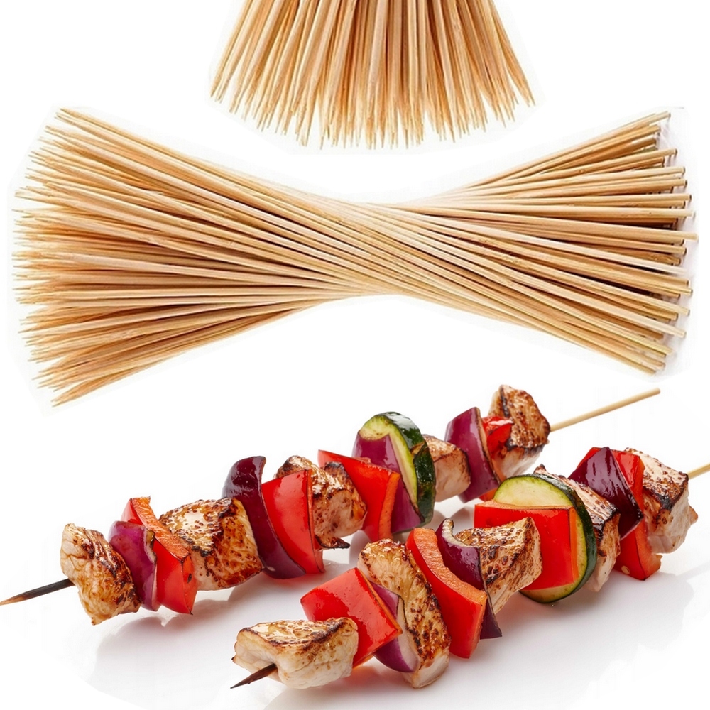 PATYKI DŁUGIE WYKAŁACZKI BAMBUSOWE DO SZASZŁYKÓW PRZEKĄSEK 40cm 4mm 50szt.