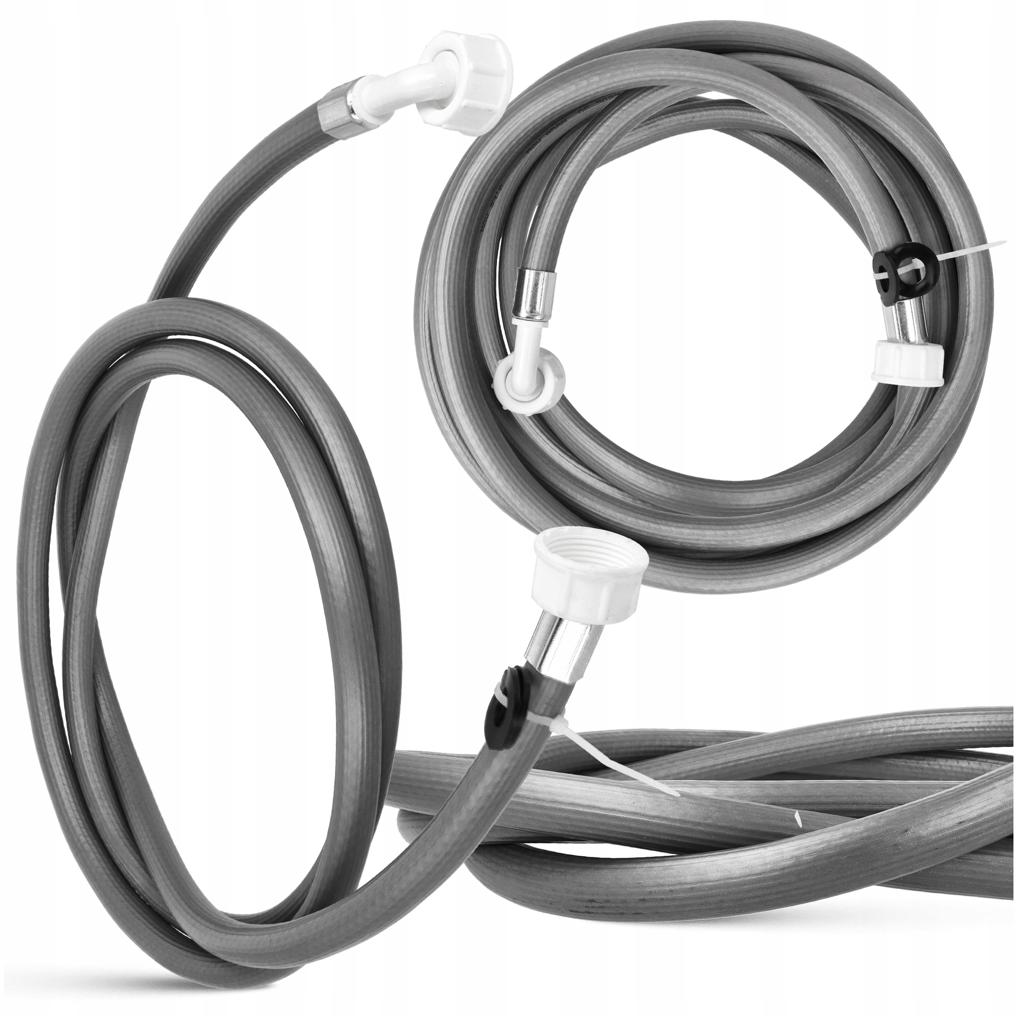 Wąż dopływowy do pralki 10m długi uniwersalny gwint 3/4 cala z uszczelkami