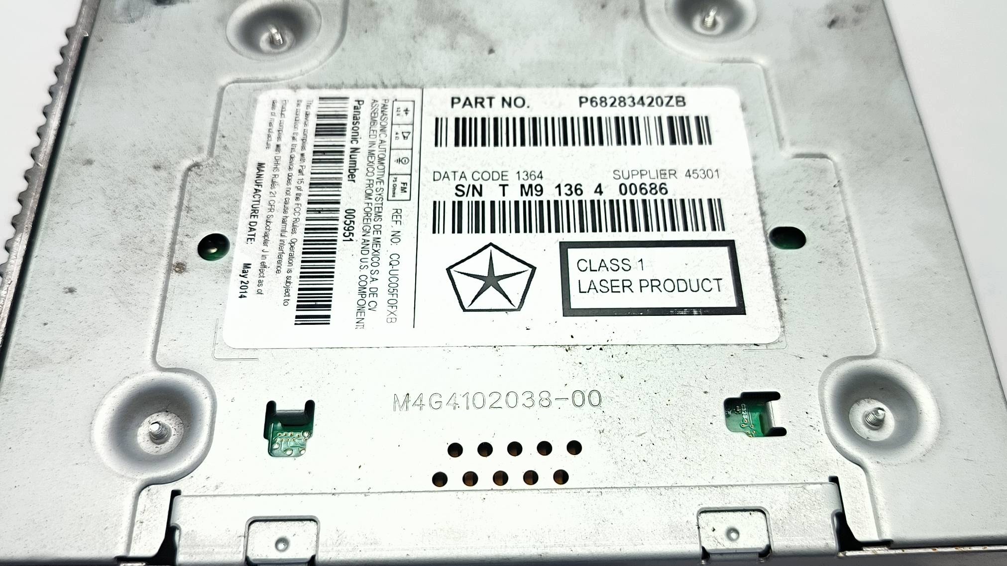 RADIO radio 68283420ZB FIAT FREEMONT