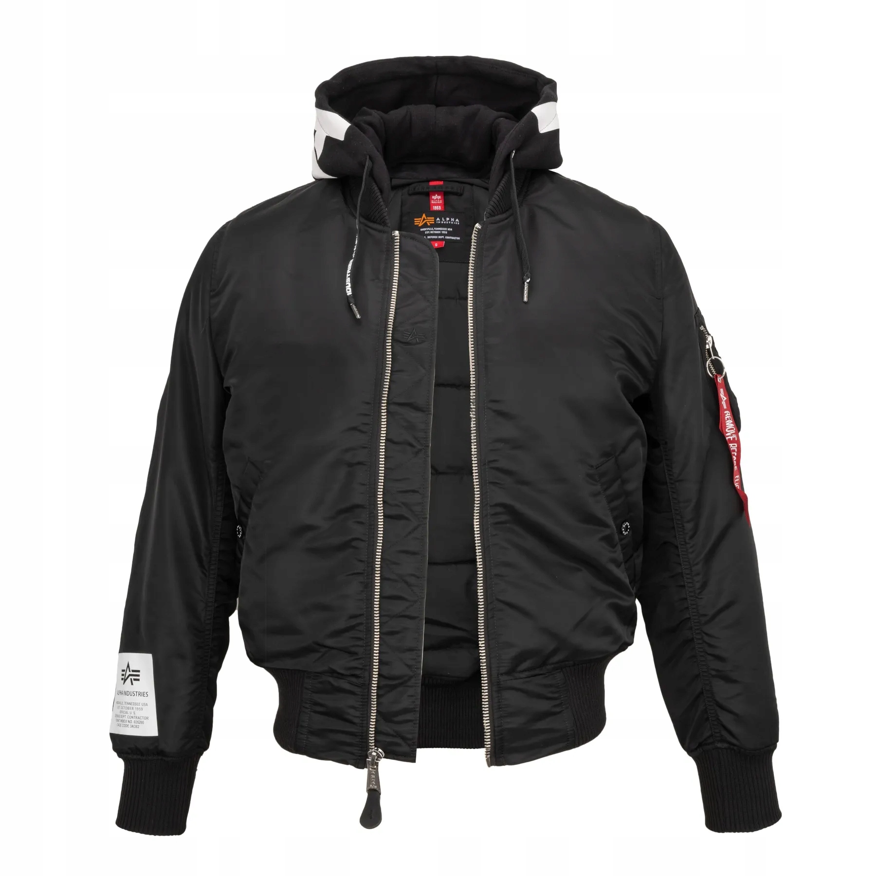 Alpha Industries kurtka męska bomber z kapturem MA-1 ZHP 118101 03