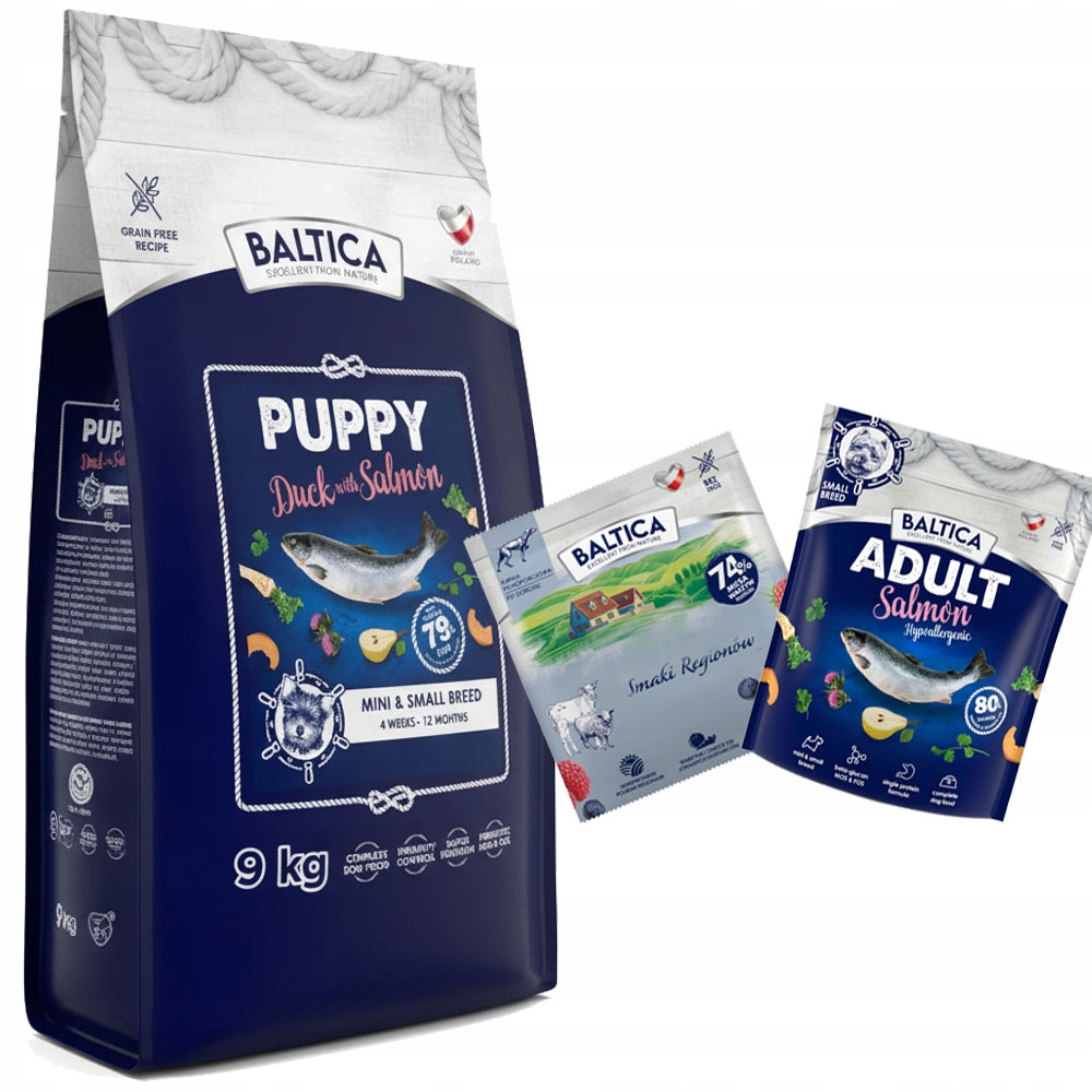 Levně Baltica Puppy Salmon S Duck Xs/s 9 Kg Losos Pro Štěňata Malých Plemen