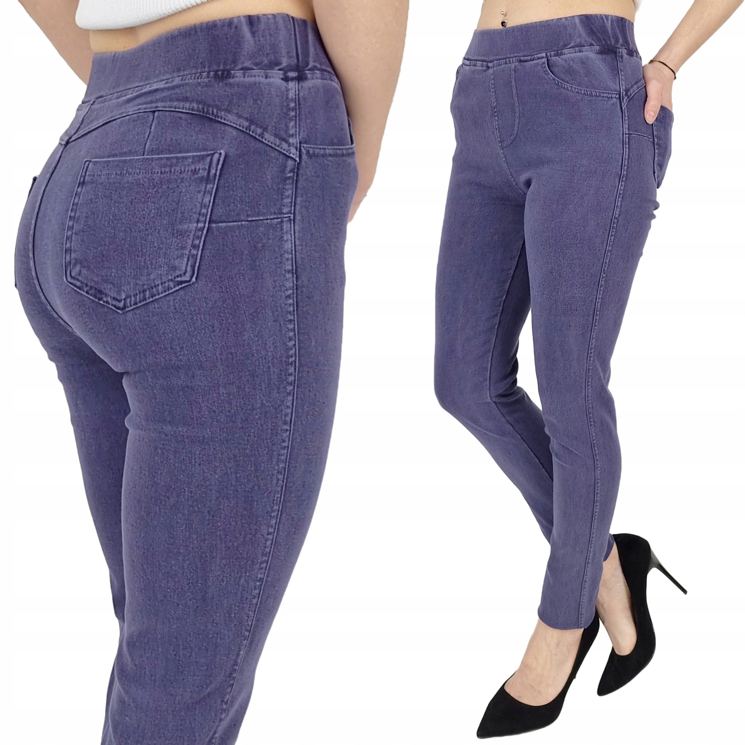 

Damskie Spodnie Modelujące Dopasowane Gumka