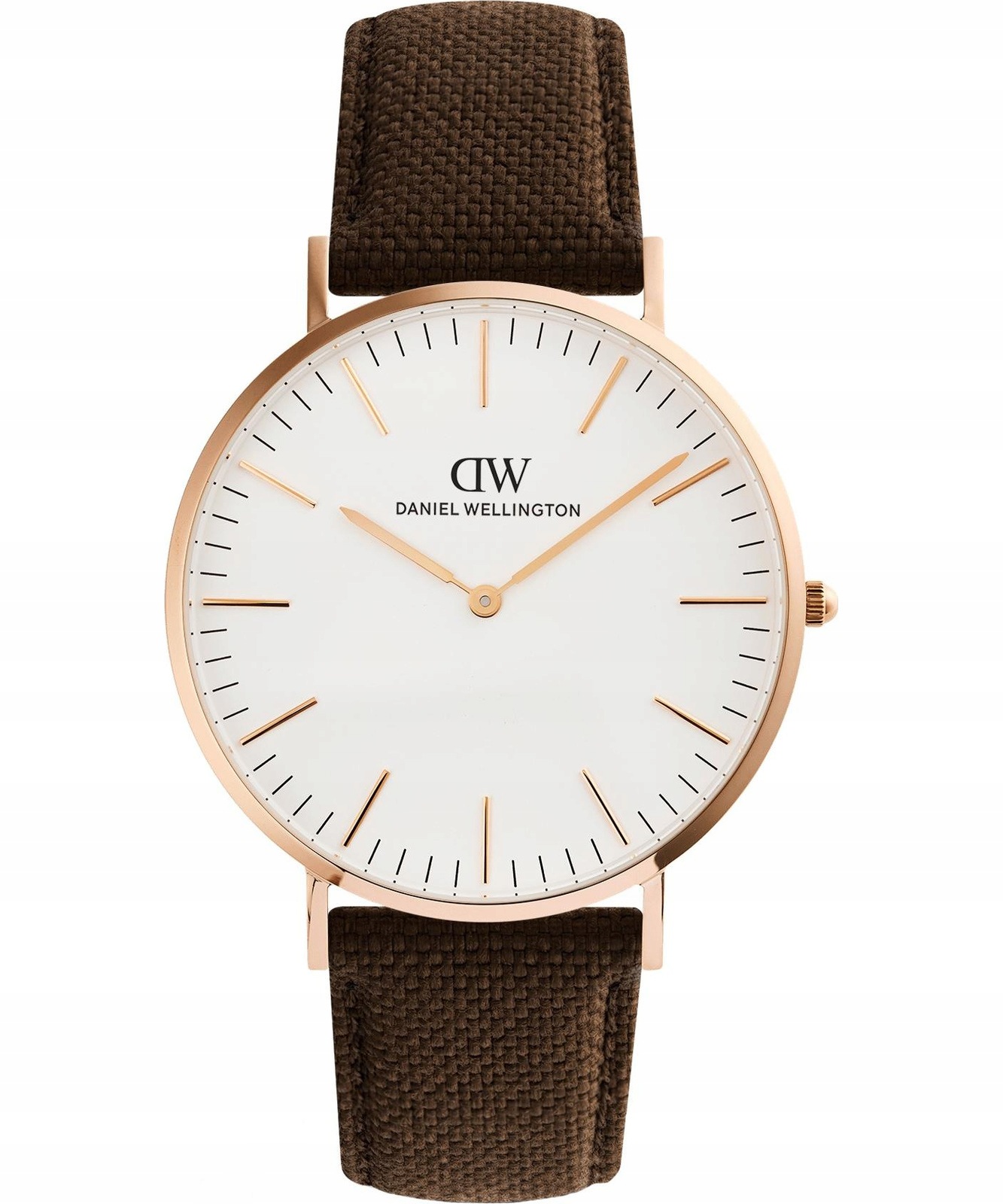 Pánské hodinky Daniel Wellington Classic Brown Canvas Rose Gold 40mm