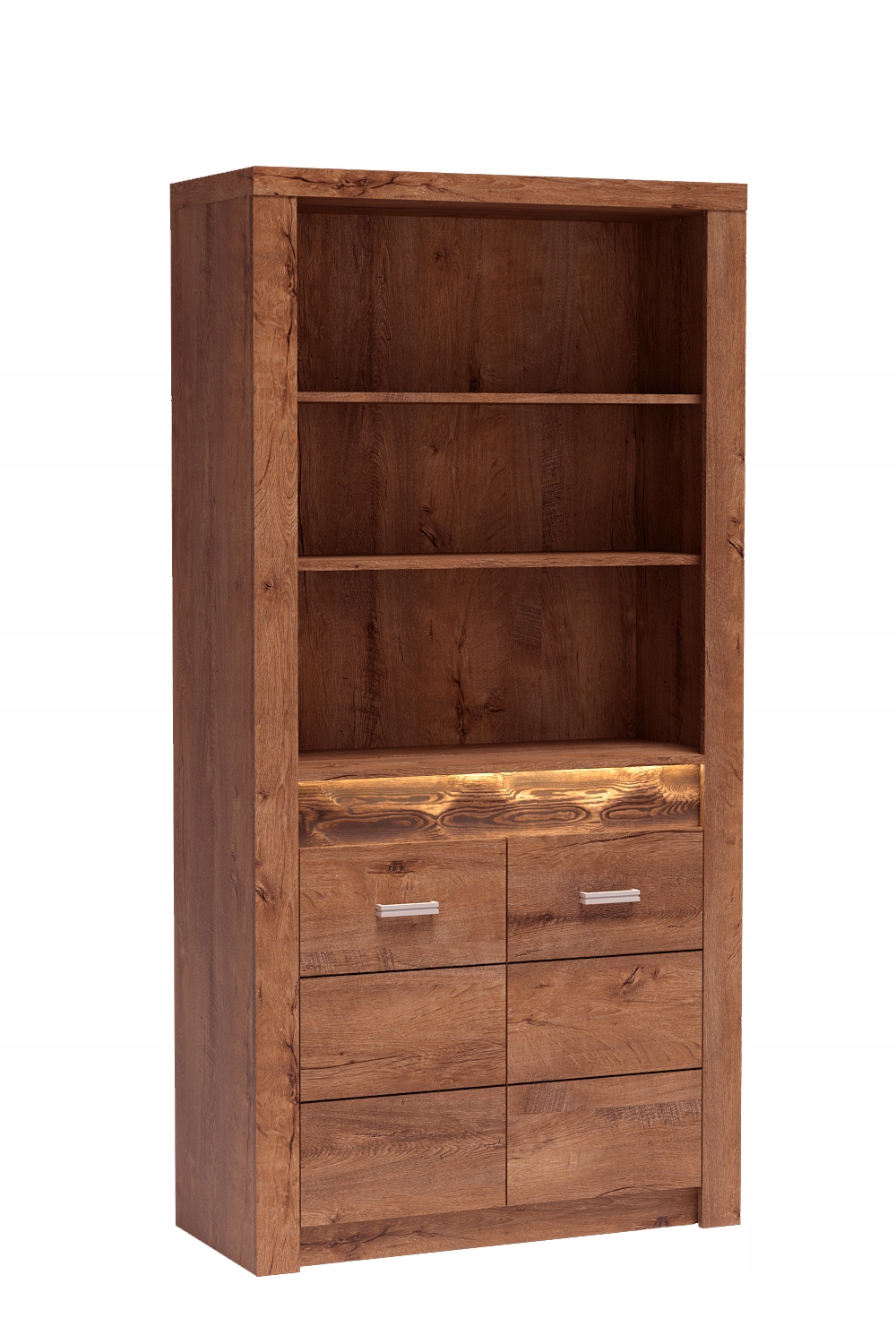 Klasický velký regál Velaro 96 cm Obývací pokoj Kancelář Police Jasan Světlý