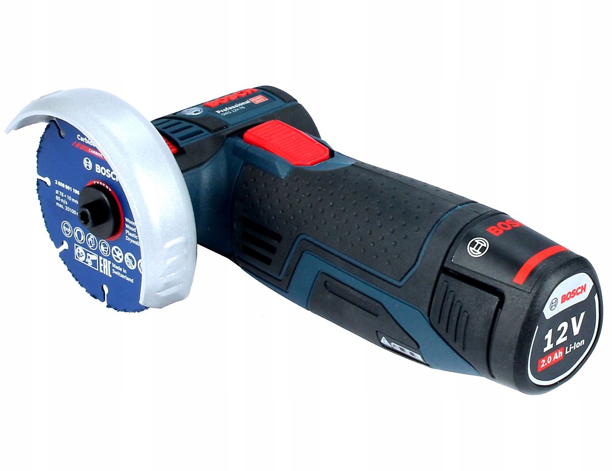 SZLIFIERKA KĄTOWA GWS 12V-76 BOSCH 2x2,0Ah Kod producenta 06019F200C