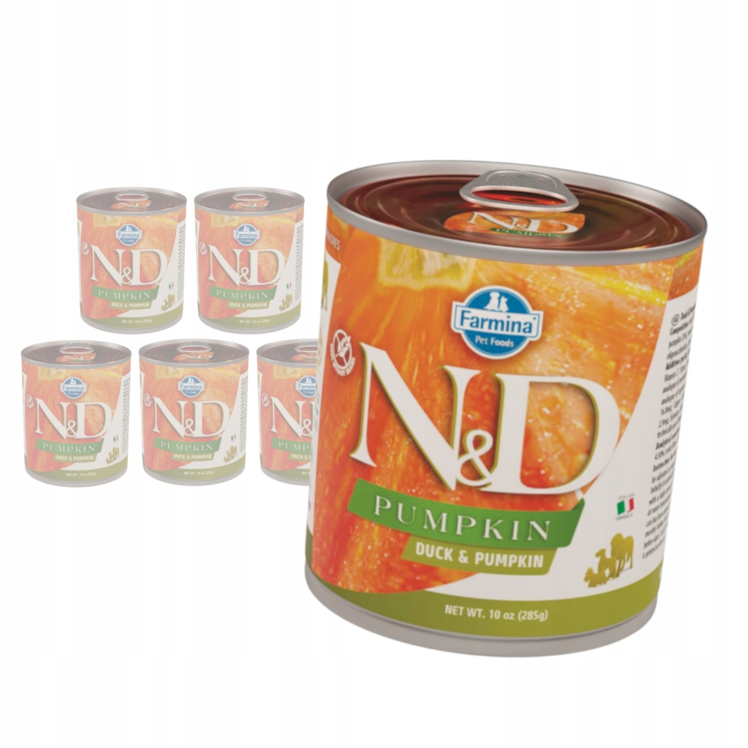 Levně Farmina N&d Dog Duck Pumpkin 6x285g Vlhké Krmivo pro psy Kachna s dýní