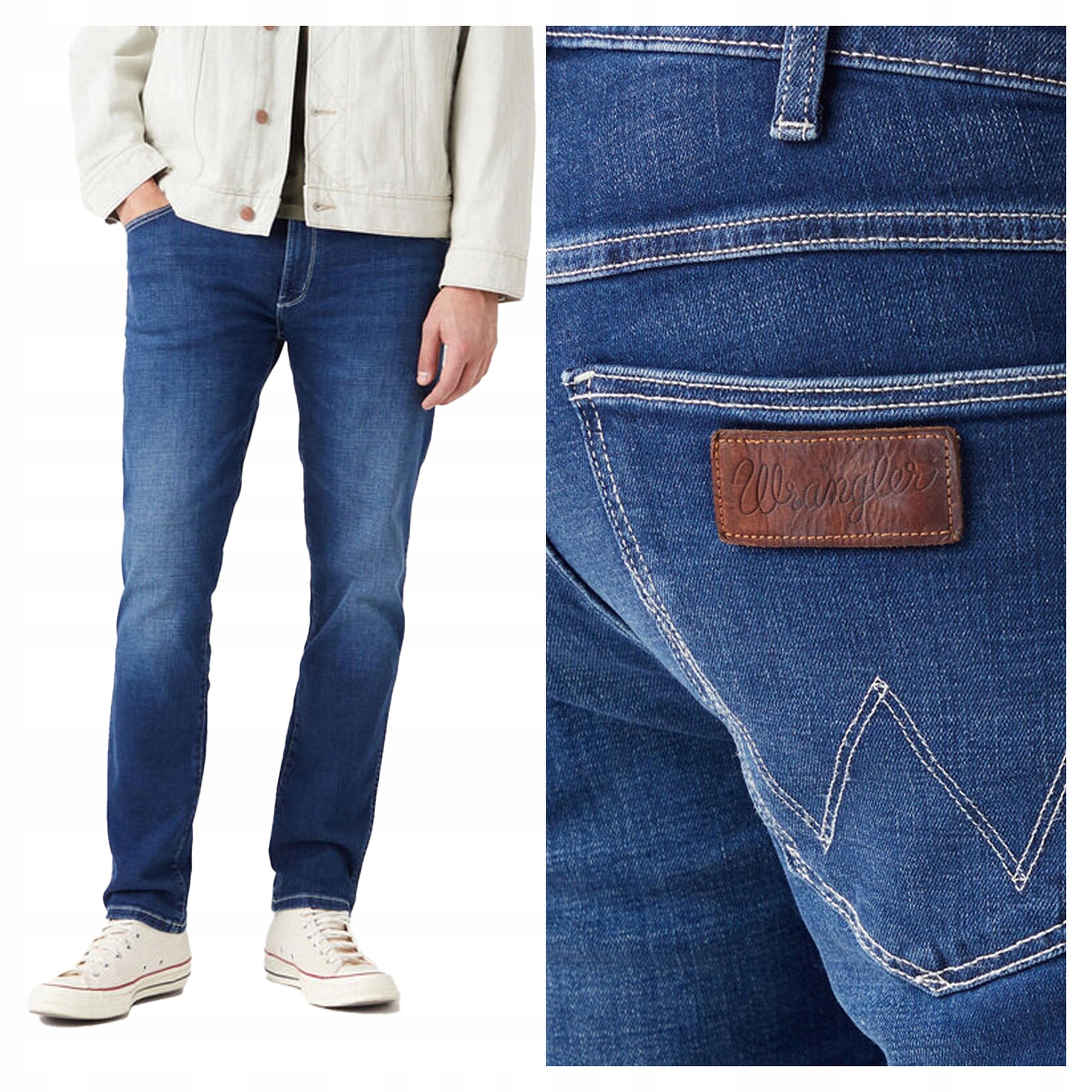 Wrangler Larston For Real Pánské Džínové kalhoty Slim Fit W30 L34