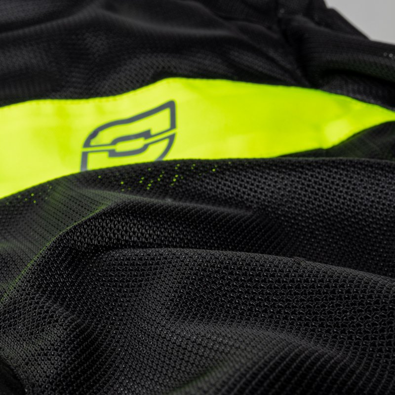 Textilná Bunda Ozone Dart Black/fluo Yellow Xs