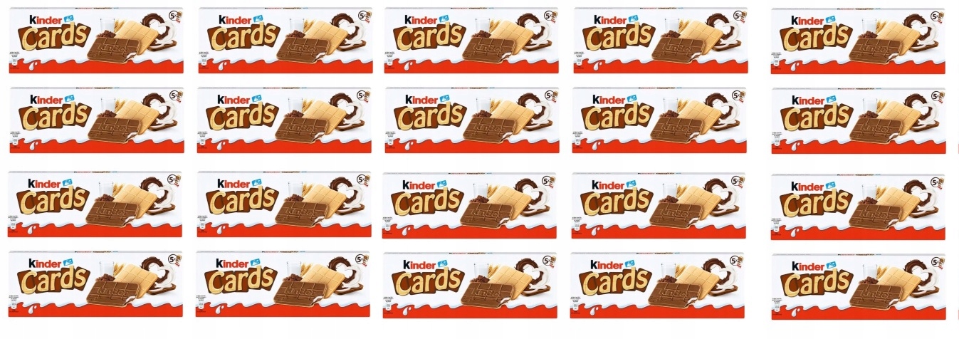 20x 128g Kinder Cards ciastka Uk Karton