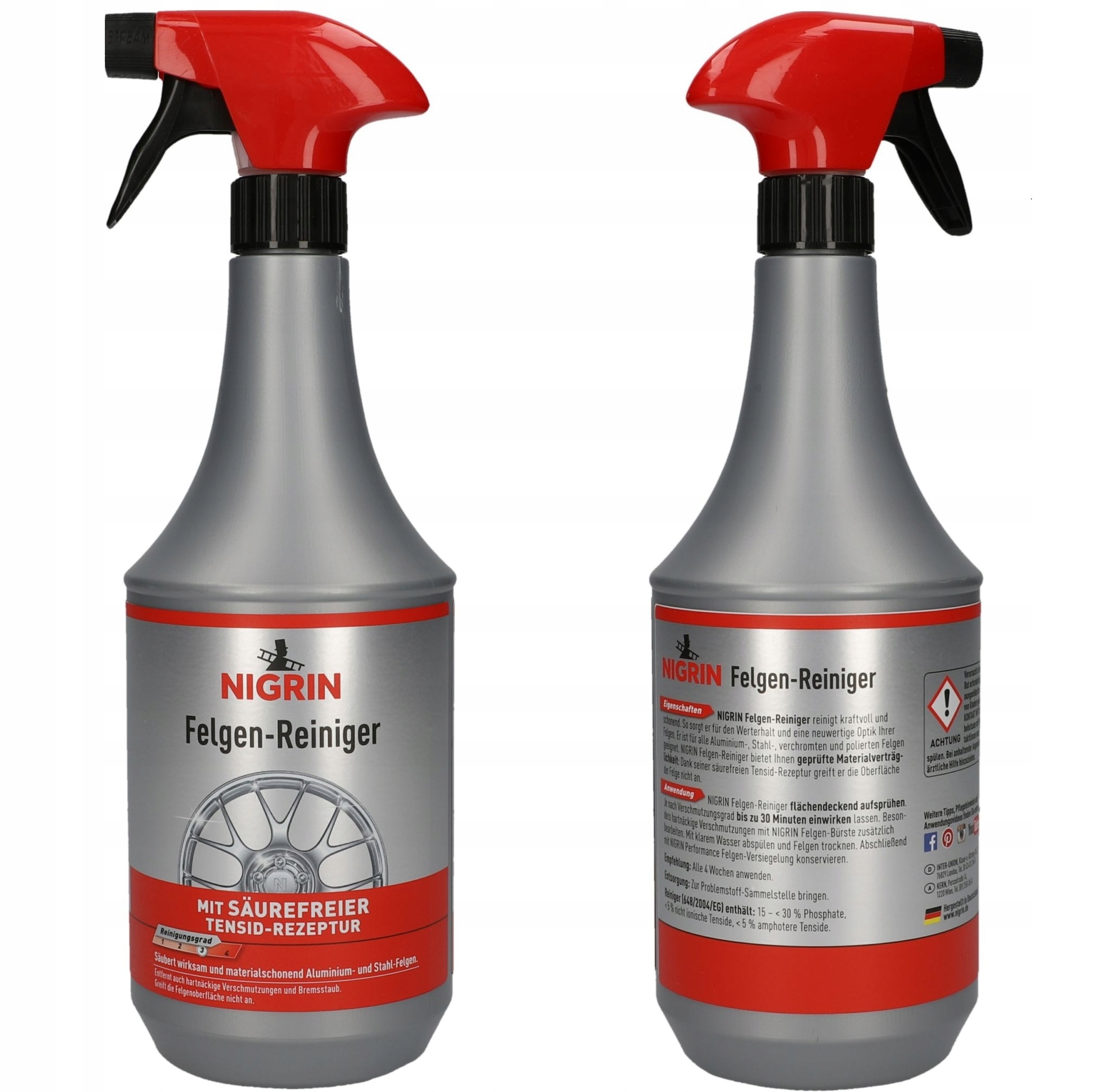 Nigrin Płyn do Mycia Felg 1000 ml Środek do Czyszczenia Felg Aluminiowych