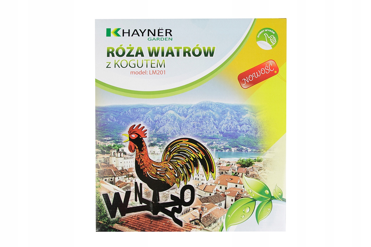 RÓŻA WIATRÓW WIATROWSKAZ KOGUT NA DACHU OBROTOWY kierunek WIATRU wiatrów Marka bez marki