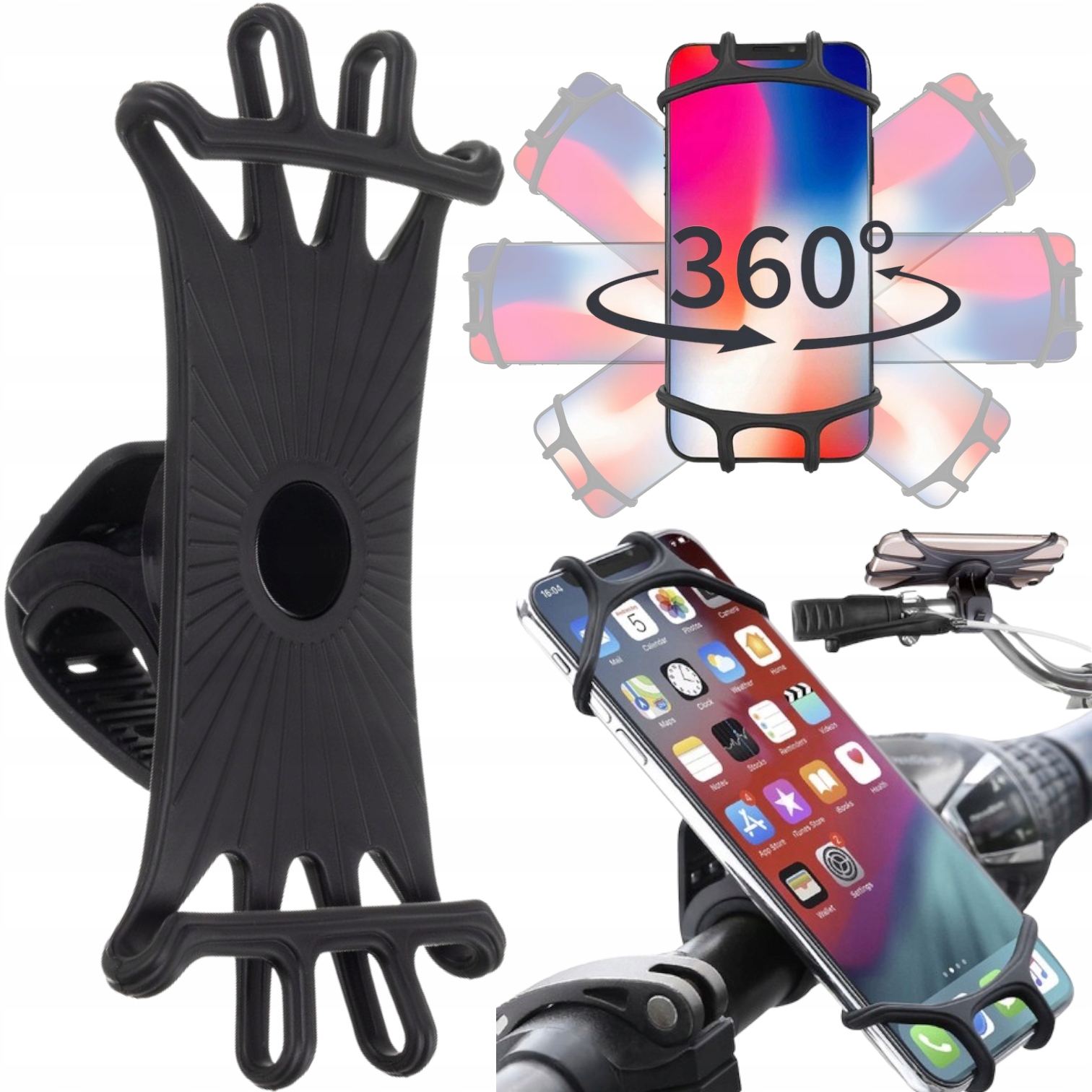 

Uchwyt Rowerowy Na Telefon Gps Motocykl Rower 360°