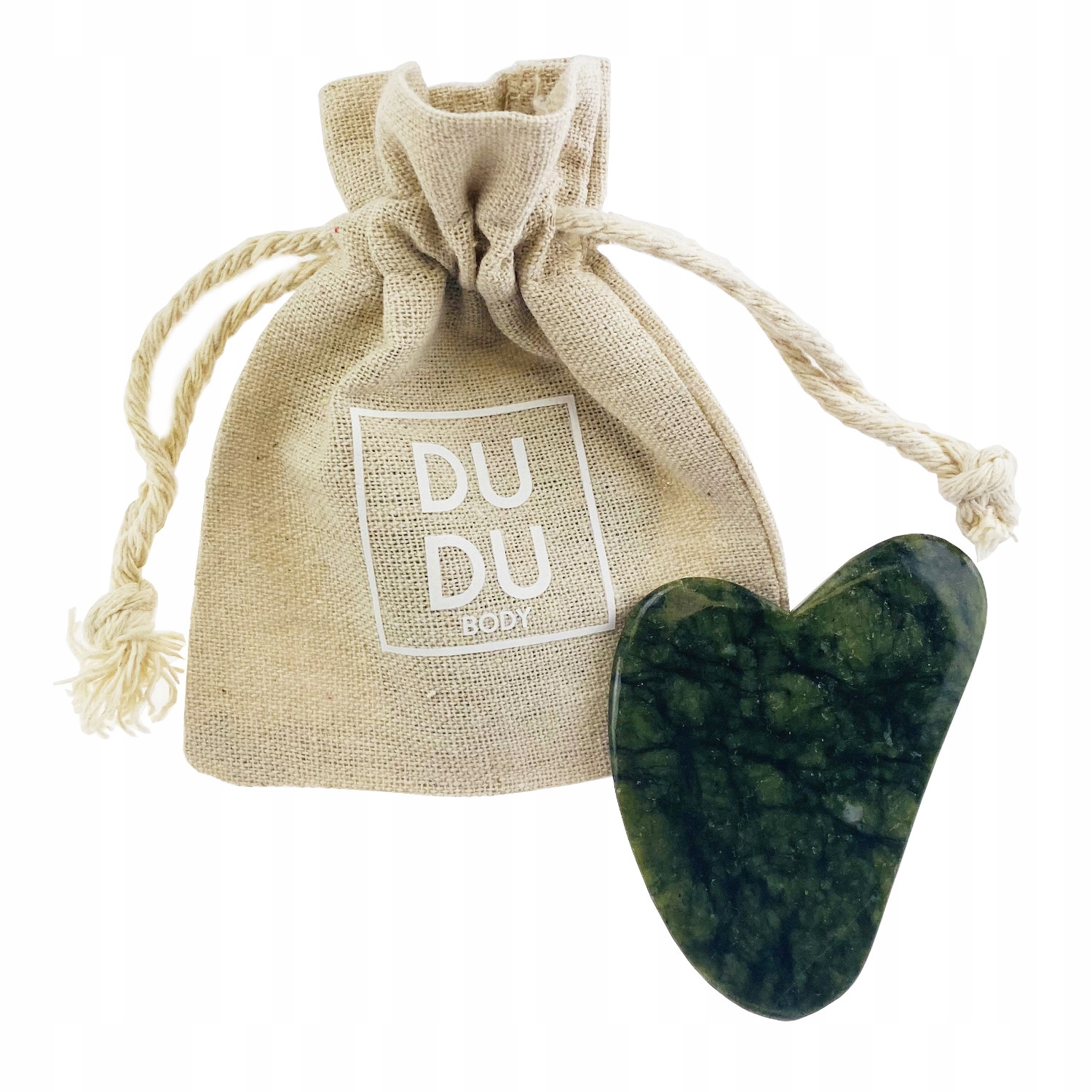 

Kamień płytka Gua Sha naturalna masaż Jadeit twarz