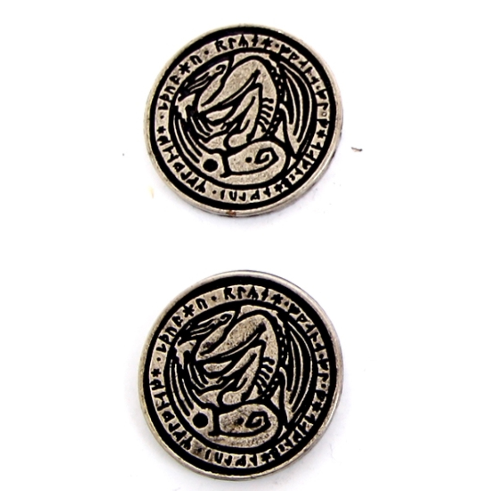 ZESTAW 12 CTHULHU METALOWYCH MONET LARP RPG Producent Drawlab