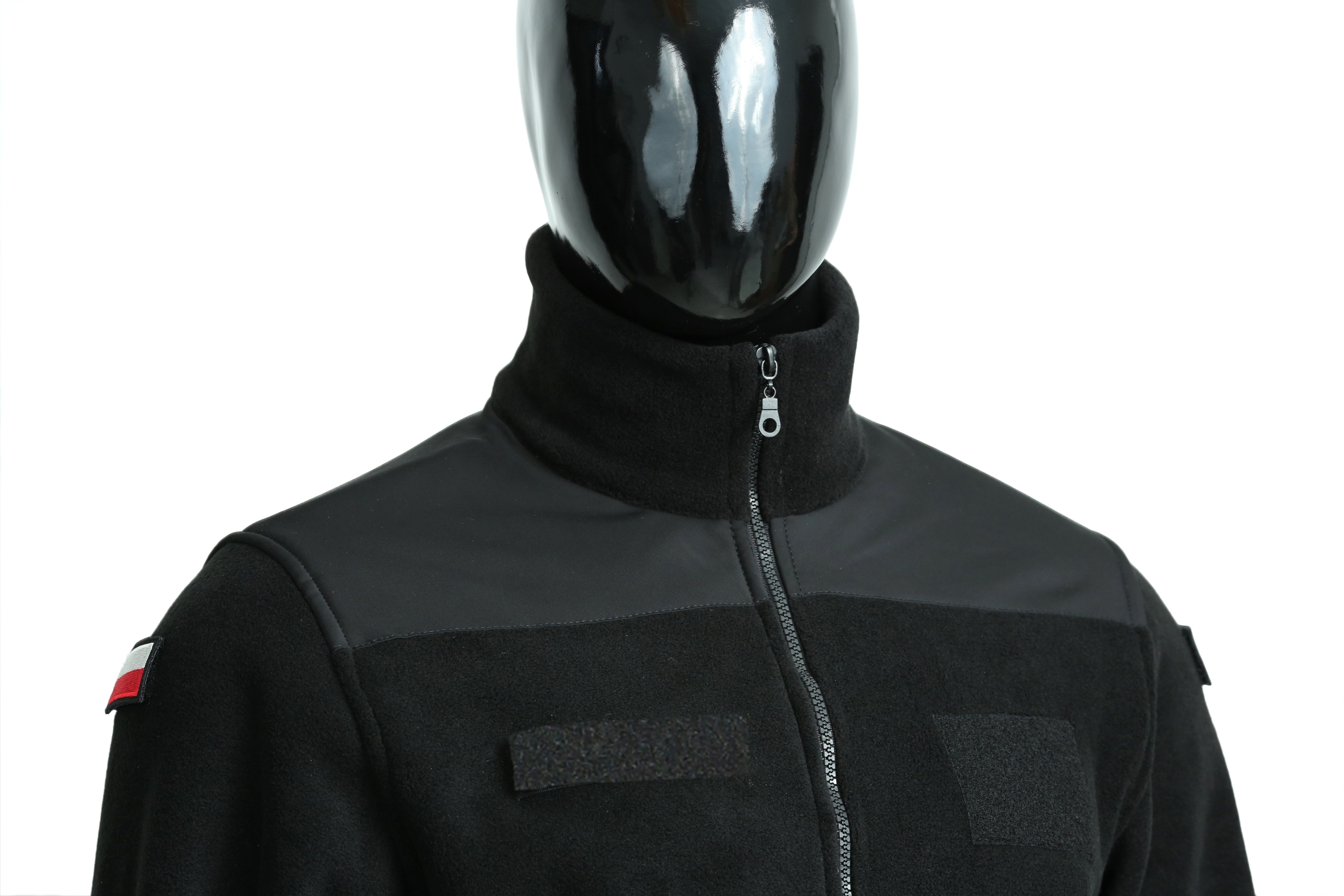 POLAR WOJSKOWY Mundurowy CZARNY +Flagi 750gr. 4XL Rozmiar 4XL