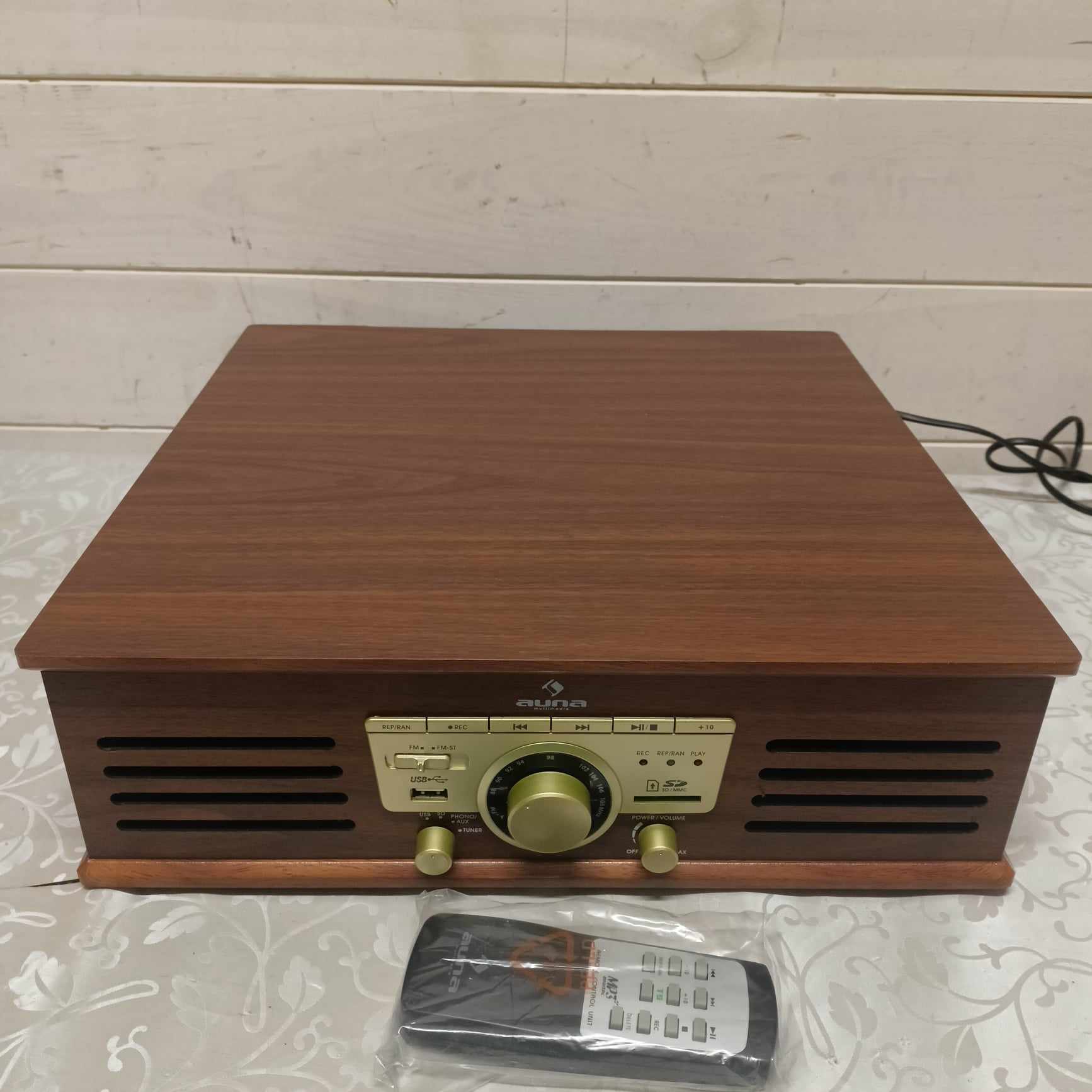 GRAMOFON Auna TT-92W brązowy Marka Auna