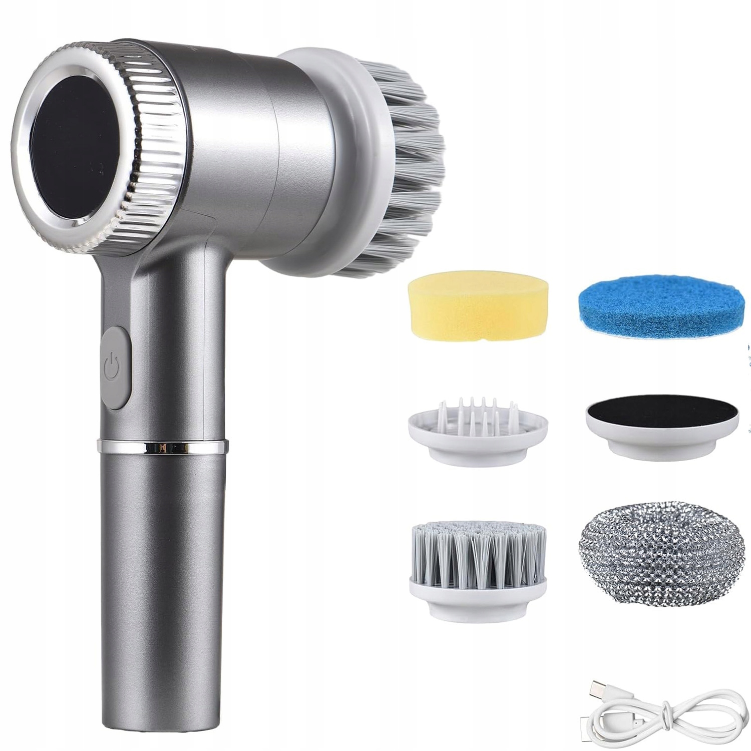 Levně Elektrický Rotační Čisticí Kartáč Bezdrátový Led IPX7 3 Režimy