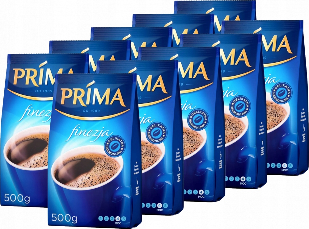 Kawa mielona Prima Finezja zestaw kaw 10x500g