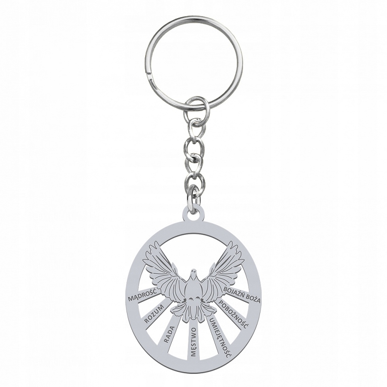 

Brelok z Duchem Świętym srebro Grawer