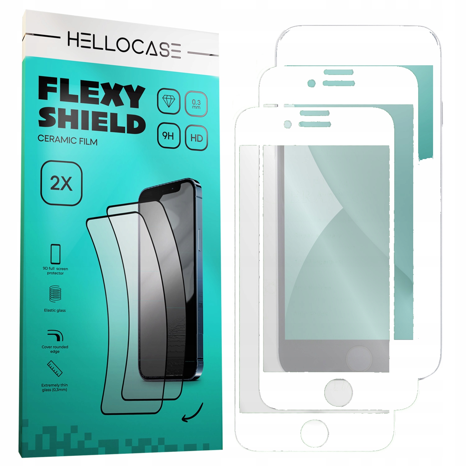 

2X Folia Ceramiczna 9D Do Iphone 6 6S Hellocase
