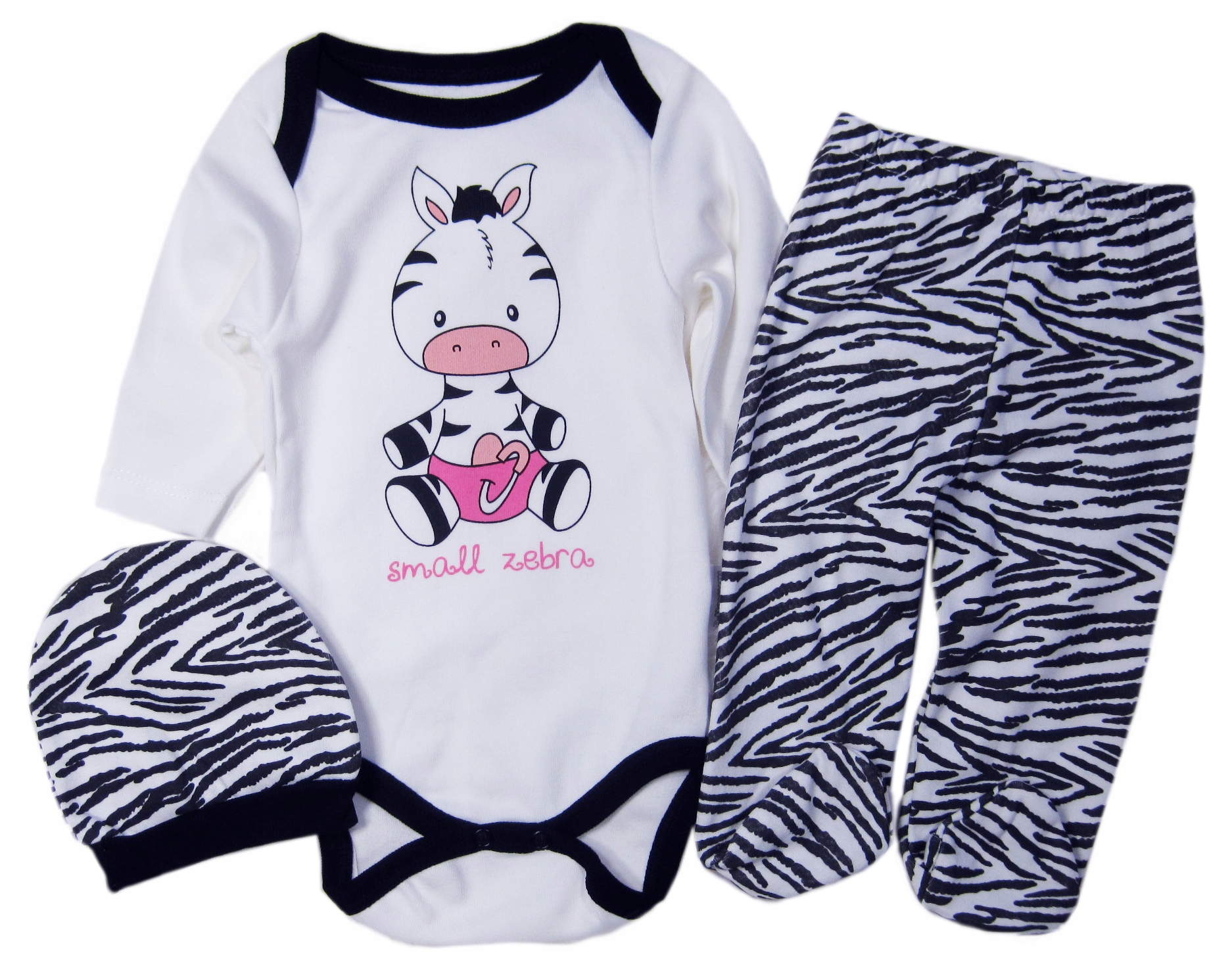 

Komplet Bawełna Body Półśpiochy Czapka 3-pak*62/68